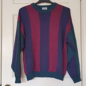 NWOT. Men's Knit sweater with stripes.
